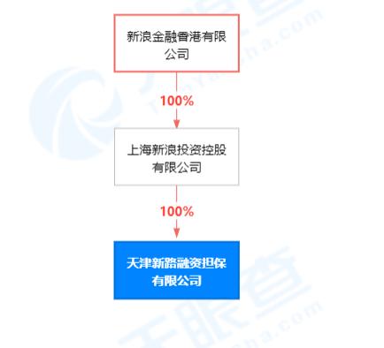 上海新浪投资控股成立融资担保公司 注册资本为1亿人民币